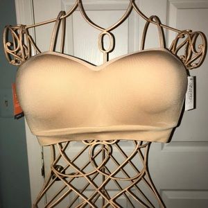 NWT Tan Strapless Bra Size XL